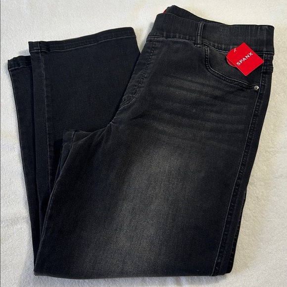 Spanx 2X Regular Jeans Straight Leg Jeans in Vintage Black pockets NWT - Picture 6 of 11